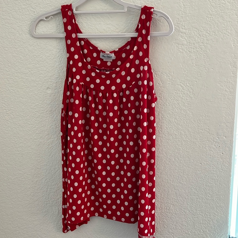 5 for $10 Polka dot blouse